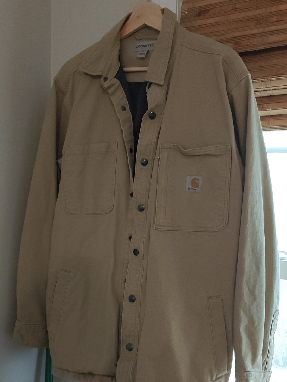 Carhartt Men’s Brown/Tan Workshirt Jacket